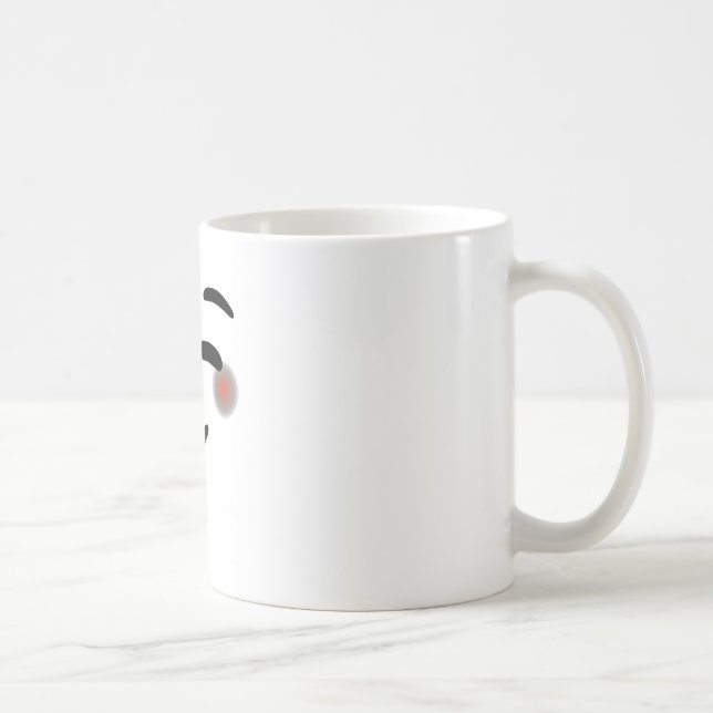 Mug Joyeux Yeux souriants Face Blushing Emojis (Droite)