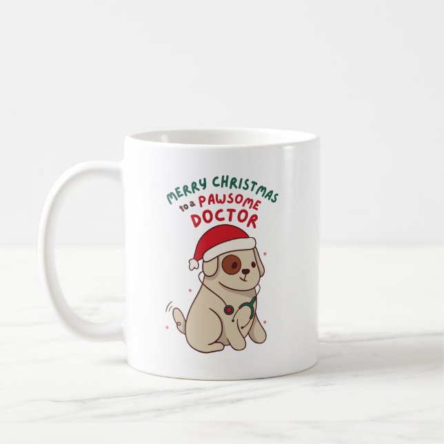 MUG JOYEZ NOËL À UN MÉDECIN DE BAIN (Gauche)