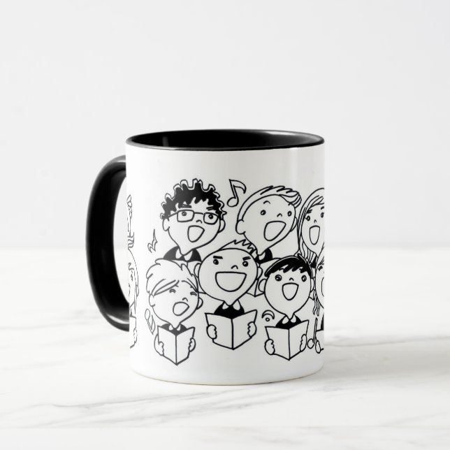 Mug Joyful Singing Children : Whimsical (Devant gauche)