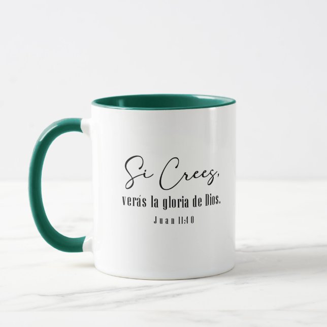 Mug Juan 11, spanish bible verse Taza (Gauche)