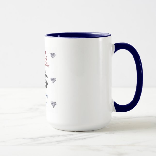 Mug Jubilé de diamants du Queens 1952-2012 60 ans (Droite)