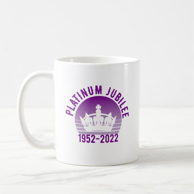 Mug Jubilé de platine 1952-2022 Commémoratif  (Gauche)