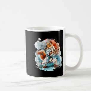 Mug Judo Écureuil Aquarelle Taekwondo Karaté MMA