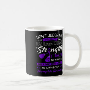 Mug Juge-moi Non - Violet Ribbon Fibromyalgie sensibil