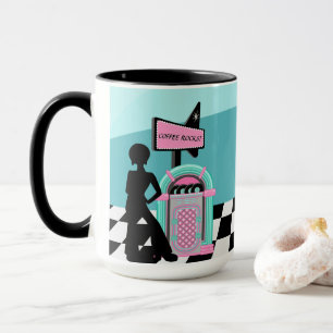 Mug Juke box rétro cool personnalisable