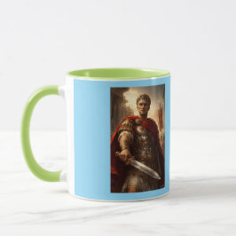 Mug Jules César vert et azur