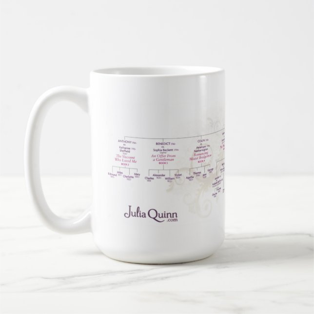 Mug Julia Quinn "Bridgerton Family Tree" (Gauche)