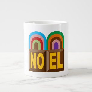 Mug Jumbo Blanche Design NOEL KUCHEN SCHOKOLADE Jumbo-Tasse