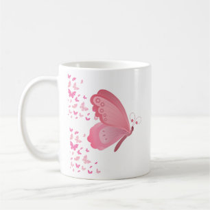 Mug Jumeaux papillon rose