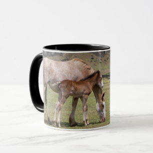 Mug Jument et poulain au cratère volcanique de Rano Ra