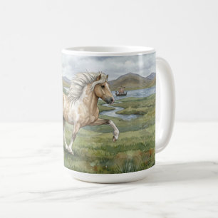 Mug Jument islandaise Pinto charismatique aquarelle