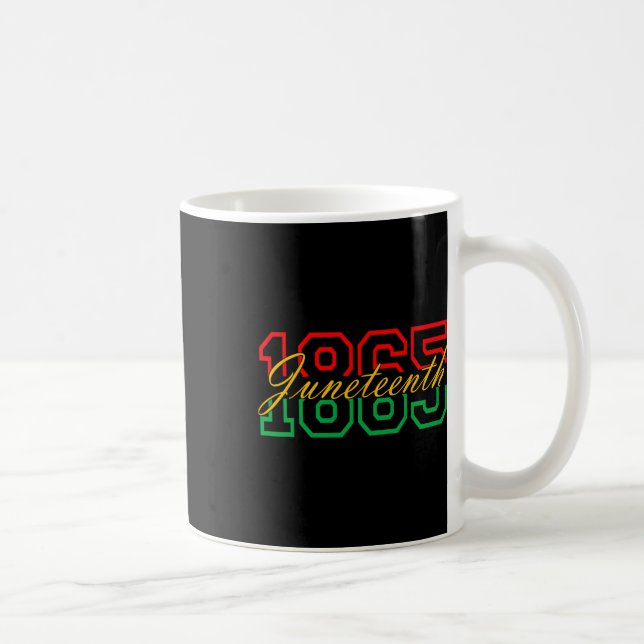 Mug Juneteenth 2024 Célébrer la liberté noire 1865 His (Droite)