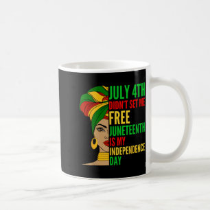 Mug Juneteenth est le jour de l'indépendance Melanin F