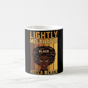 Mug Juneteenth Légèrement Mélanisée Entièrement Noire