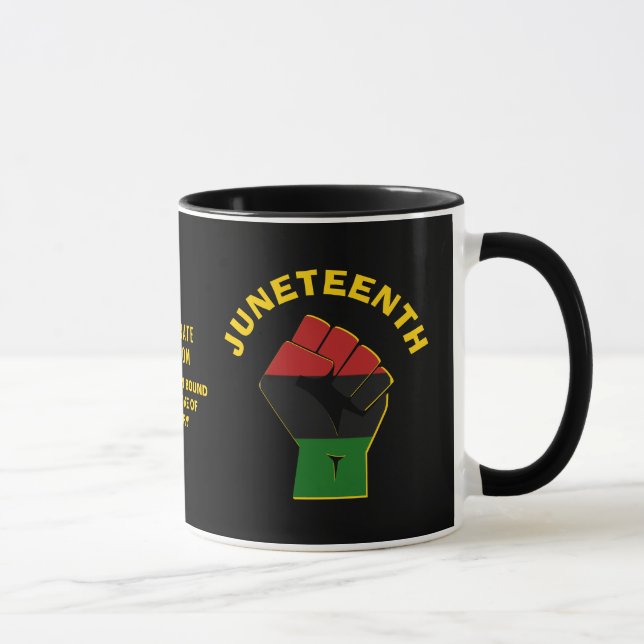 Mug JUNETEENTH Personnalisée Célèbre la liberté (Droite)