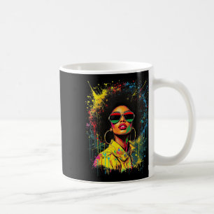 Mug Junetten Black Woman Afro Melanin Afrique Amérique