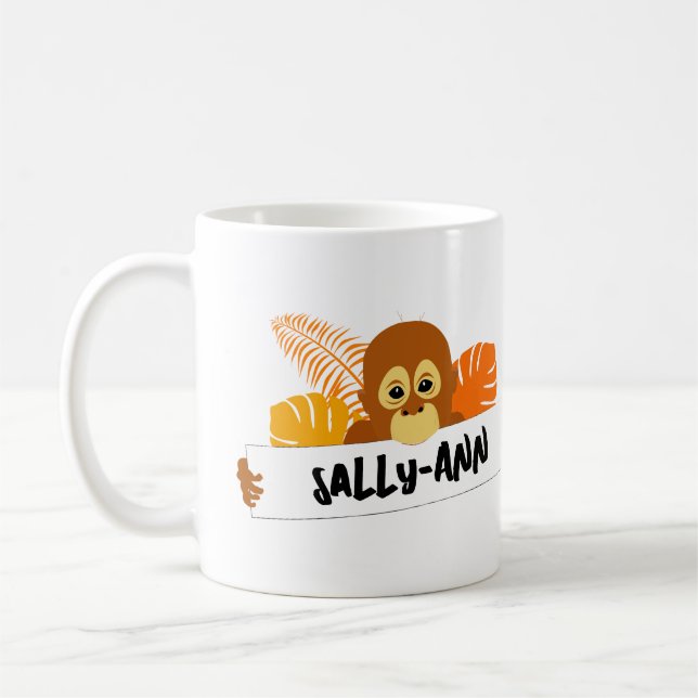 Mug Jungle personnalisée Orangoutan (Gauche)