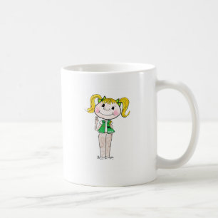 Mug Junior de fille scout gardant la promesse