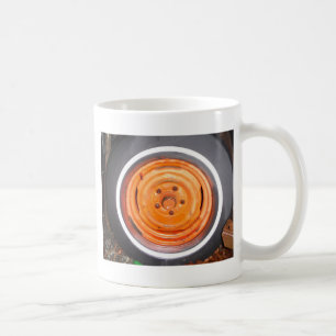 Mug Junk Yard vintage Roue, orange noir et blanc