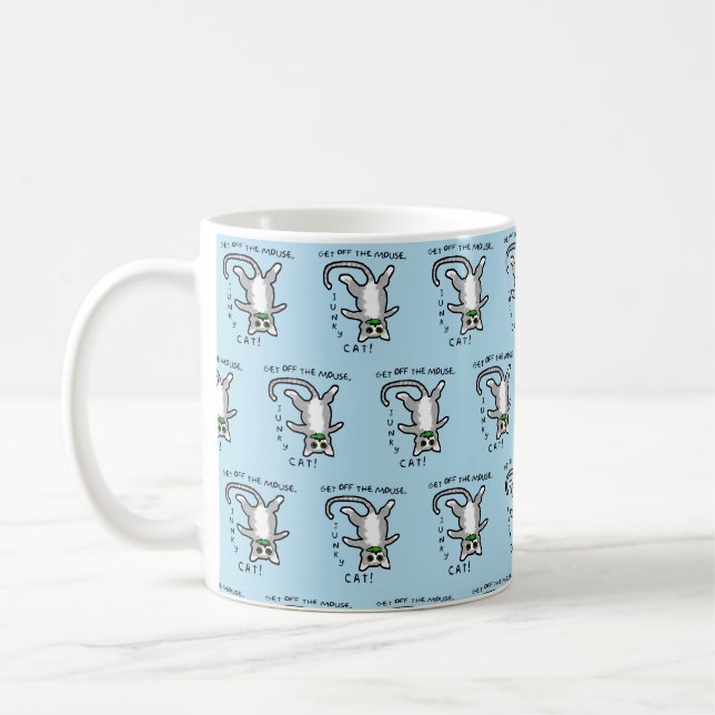 Mug Junky Cat - Descends de la souris ! -Mug (Gauche)