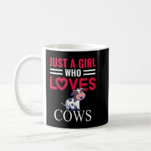 Mug Just A Girl Who Loves Cows Cute Strawberry Cow