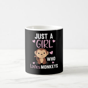 Mug Just A Girl who loves Monkeys - Sweet Monkey