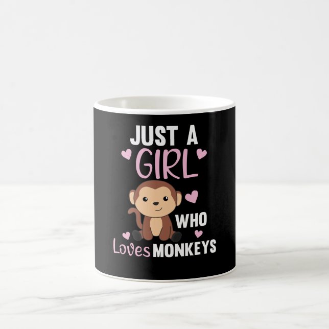 Mug Just A Girl who loves Monkeys - Sweet Monkey (Centre)
