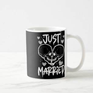 Mug Just Married Halloween Skeleton Bride And Groom We