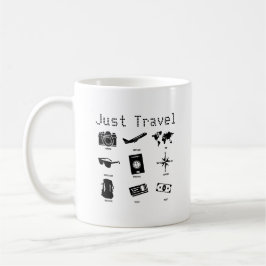 Mug Just travel - travel icons