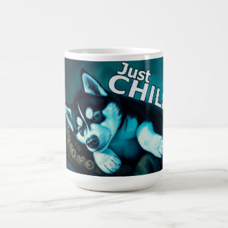 Mug Juste Chill Husky Puppy