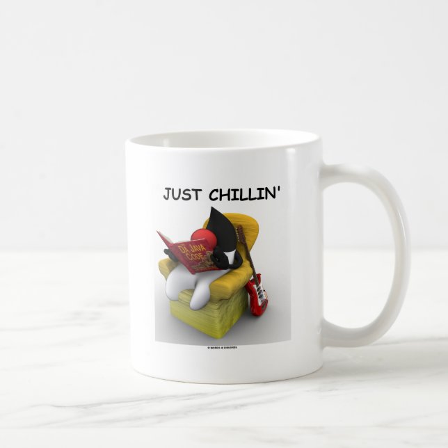 Mug Juste Chillin (duc Mascot Character de Java) (Droite)