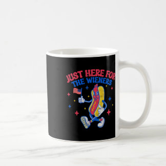 Mug Juste Ici Pour Les Wieners 4 juillet Hot Dog