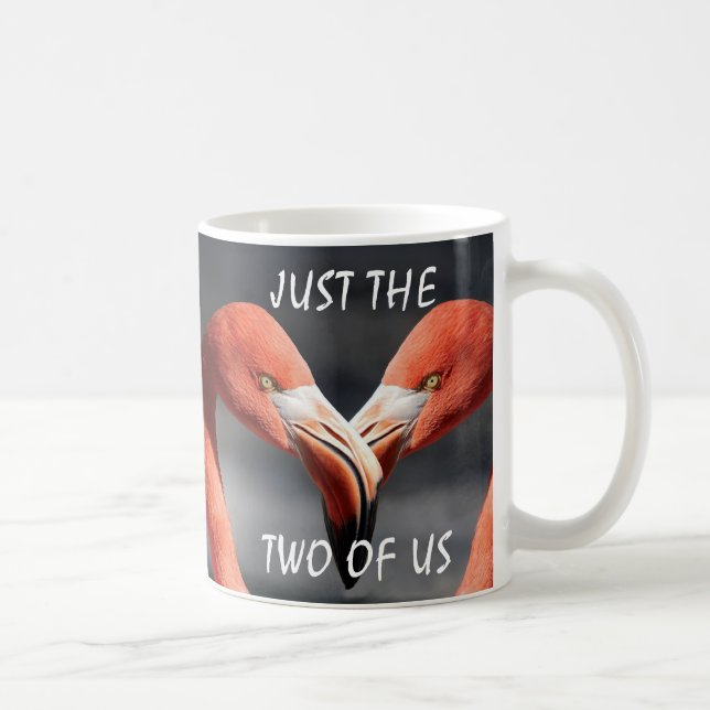 Mug JUSTE LES DEUX D'ENTRE NOUS Flamant rose Valentine (Droite)