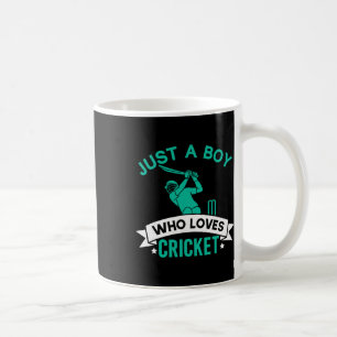 Mug Juste un garçon qui aime joueur de cricket drôle d