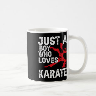 Mug Juste Un Garçon Qui Aime Karate Drôle Dire Martial