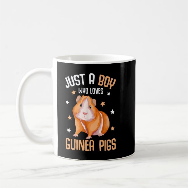 Mug Juste un garçon qui aime la Guinée Cochons Enfants (Gauche)