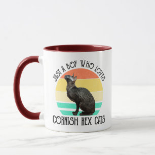 Mug Juste un garçon qui aime les chats Cornish Rex