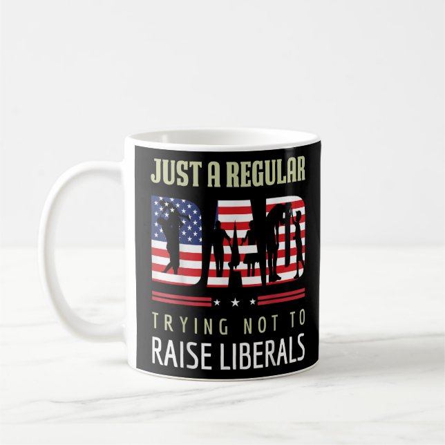 Mug Juste Un Père Régulier Essayant De Ne Pas Élever L (Gauche)