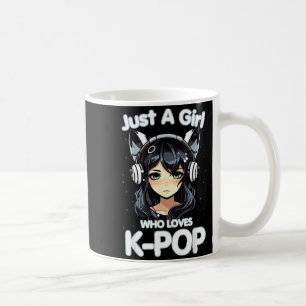 Mug Juste Une Fille Qui Aime Écouter K-p Coréen Amour 