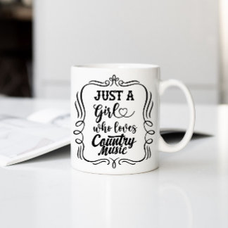 Mug Juste une fille qui aime la musique country