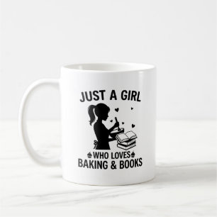 Mug Juste une fille qui aime la pâtisserie et les livr