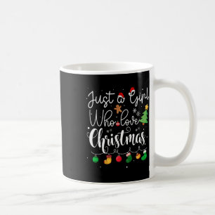 Mug Juste une fille qui aime l'arbre de Noël Chapeau r