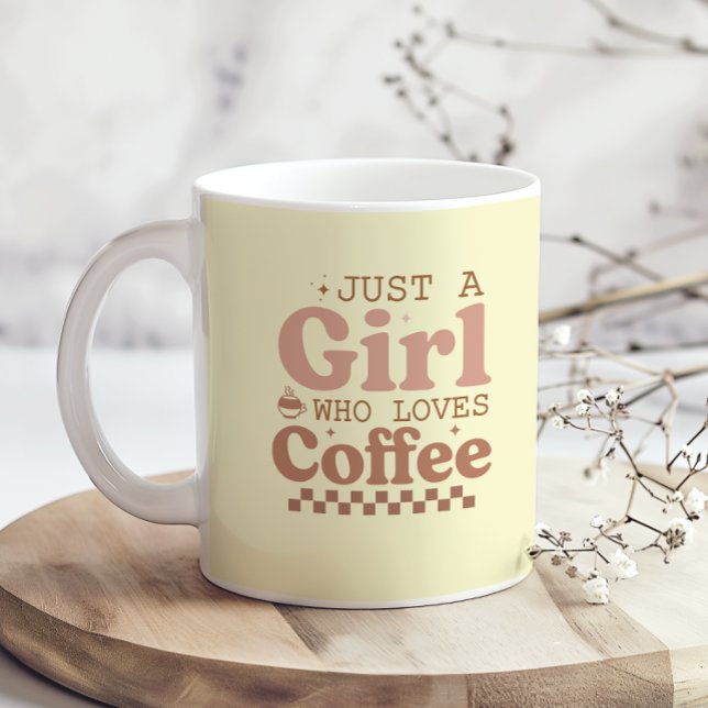 Mug Juste Une Fille Qui Aime Le Café J'Aime Le Café Dr (Créateur téléchargé)