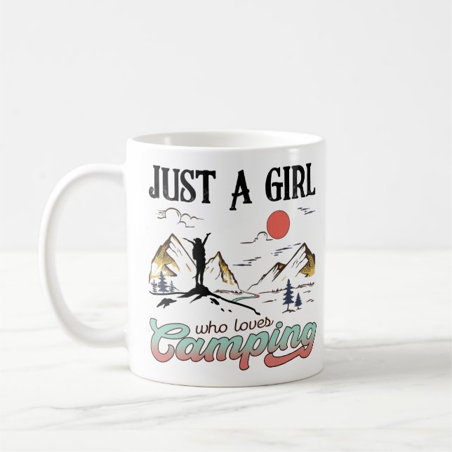 Mug Juste Une Fille Qui Aime Le Camping (Gauche)