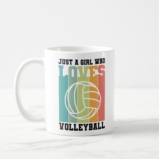 Mug Juste une fille qui aime le volleyball (Gauche)