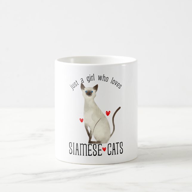 Mug Juste une fille qui aime les chats siamois (Centre)