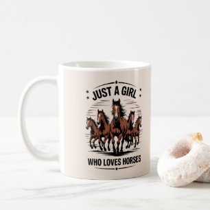 Mug Juste une fille qui aime les chevaux