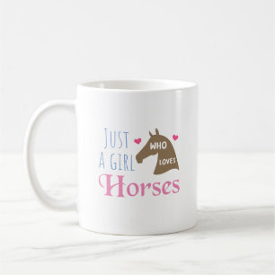 Mug Juste une fille qui aime les chevaux