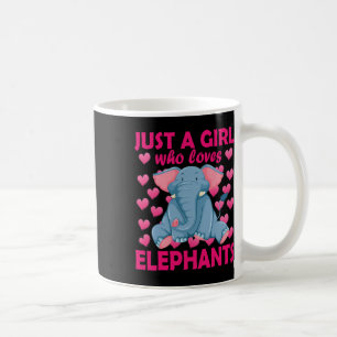Mug Juste une fille qui aime les éléphants Zoo Eléphan