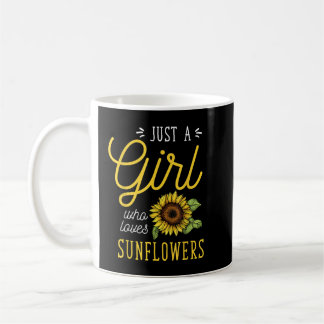 Mug Juste Une Fille Qui Aime Les Fleurs De Soleil Art 